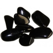 Black Tourmaline Large Tumble Stones - Click Image to Close