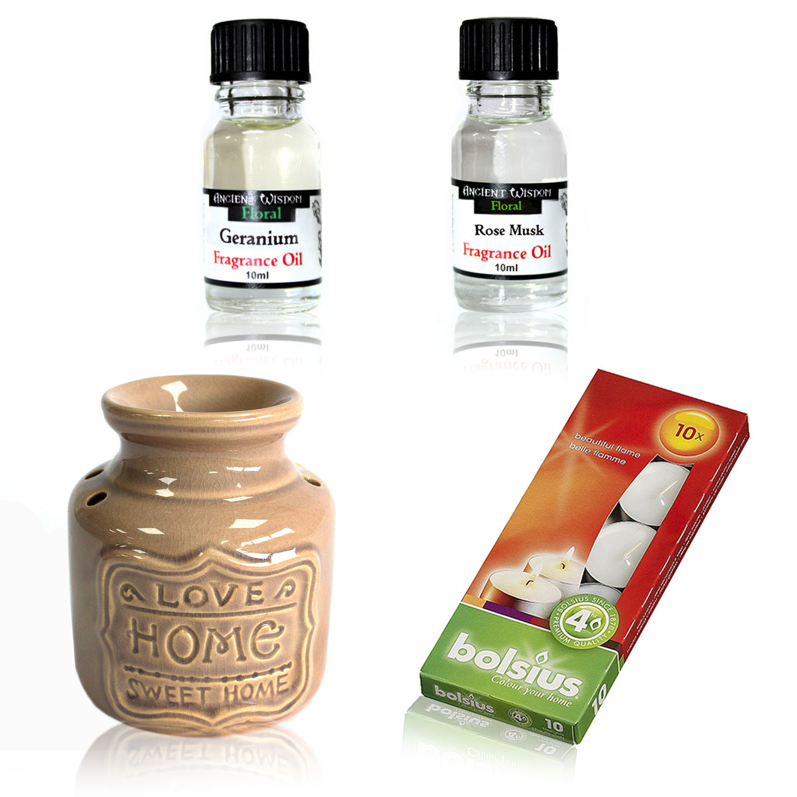 "Home" Oil Burner and Fragrance Oils Kit - Click Image to Close