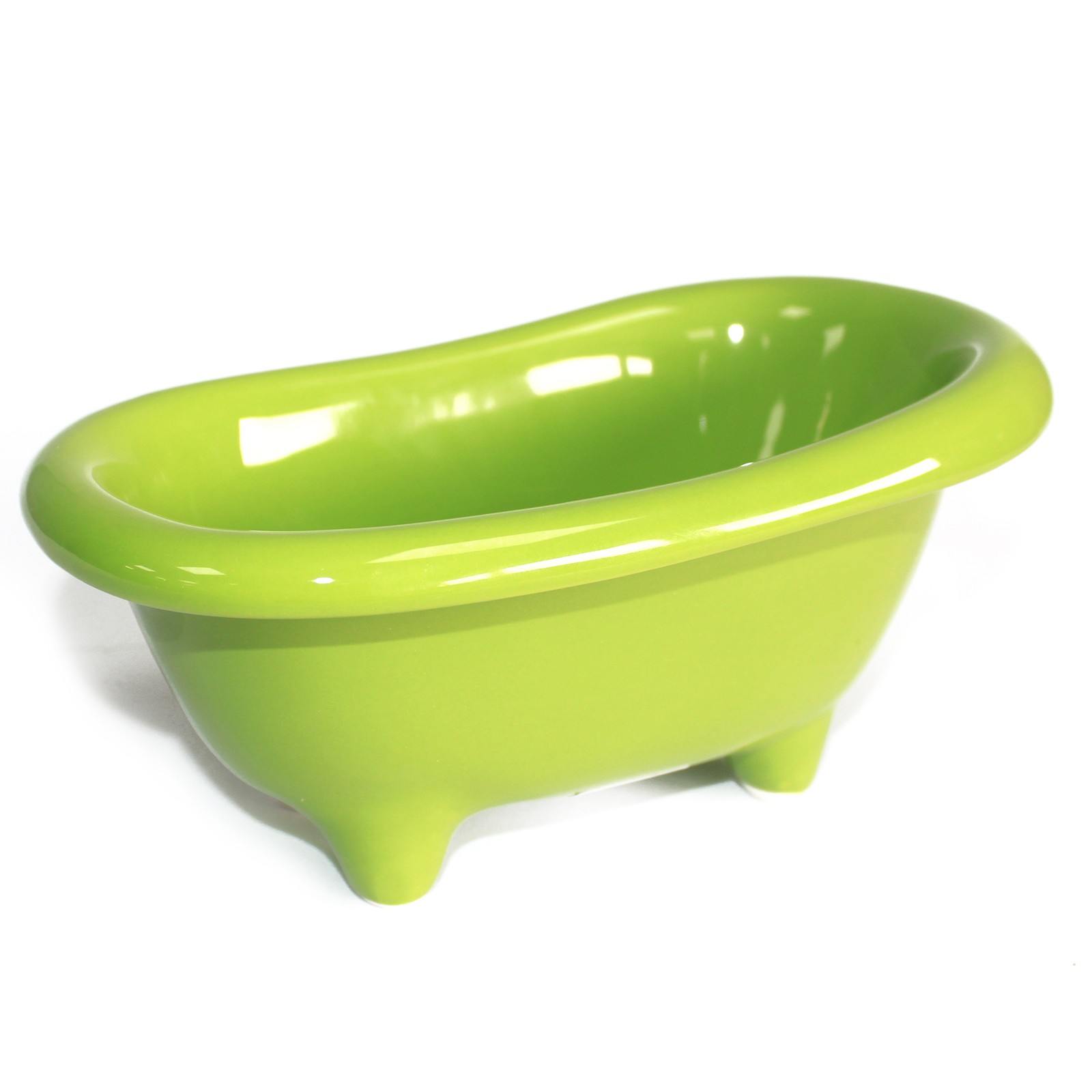 Ceramic Mini Bath - Green - Click Image to Close