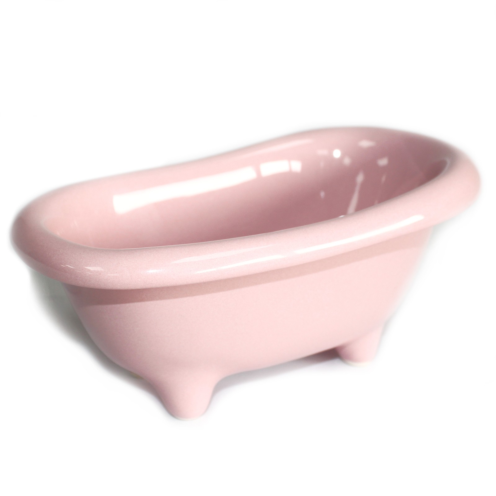 Ceramic Mini Bath - Rose - Click Image to Close