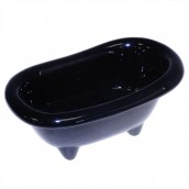 Ceramic Mini Bath - Black - Click Image to Close