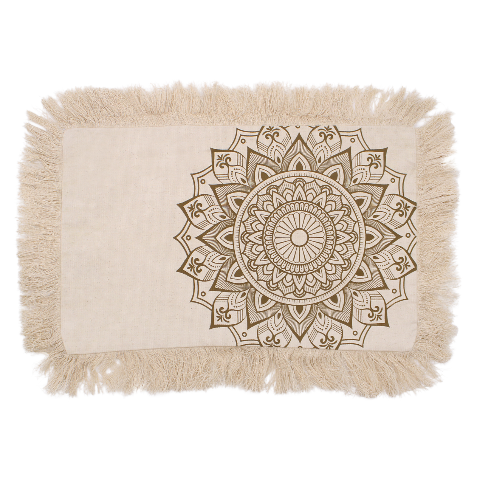 Lotus Mandala Cushion Cover - 30x50cm - bronze