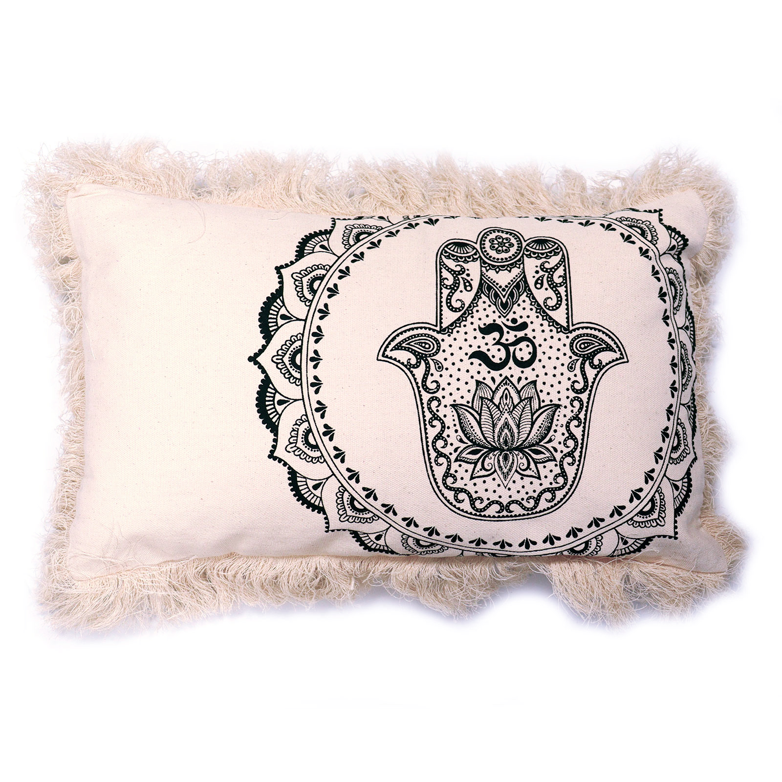 Hamsa Mandala Cushion Cover - 30x50cm - green