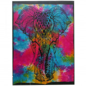 Cotton Wall Hanging - Elephant - Click Image to Close