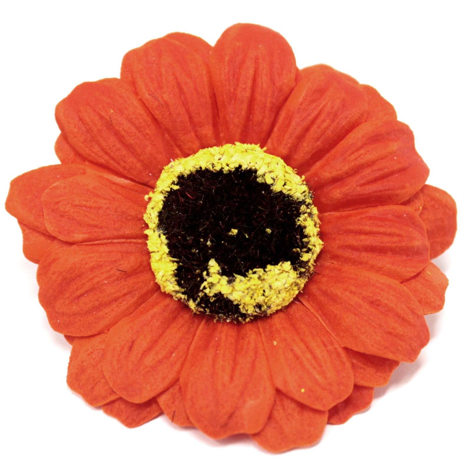 10 x Craft Soap Flowers - Sml Sunflower - Orange
