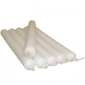 5 Dinner Candles - Ivory - Click Image to Close