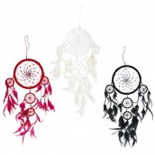 3 x Large Dreamcatchers - Black/White/Red - Click Image to Close