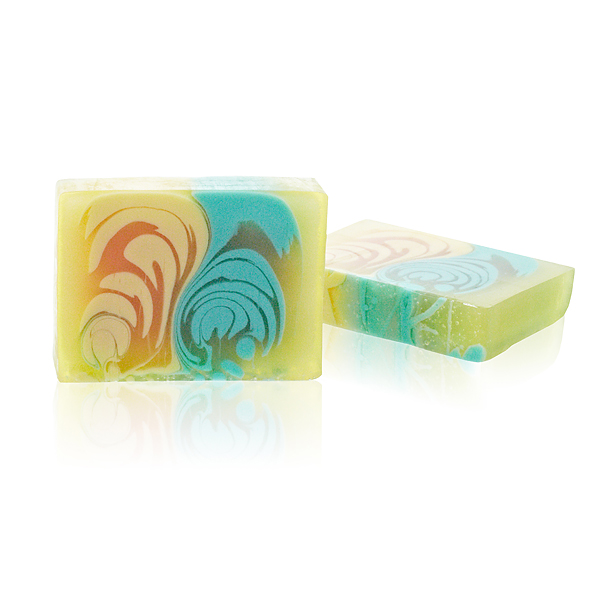 2 x Handcrafted Soap Slice 100g - Melon - Click Image to Close