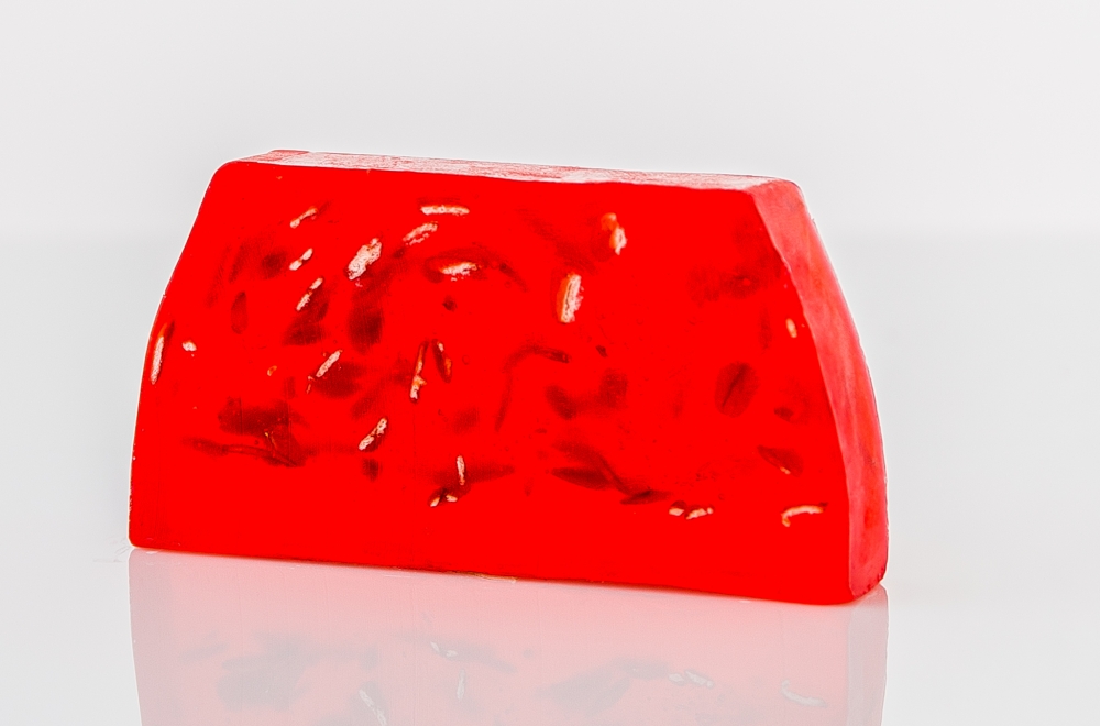 Handmade Soap - Pomegranate - Approx. 100g - Click Image to Close