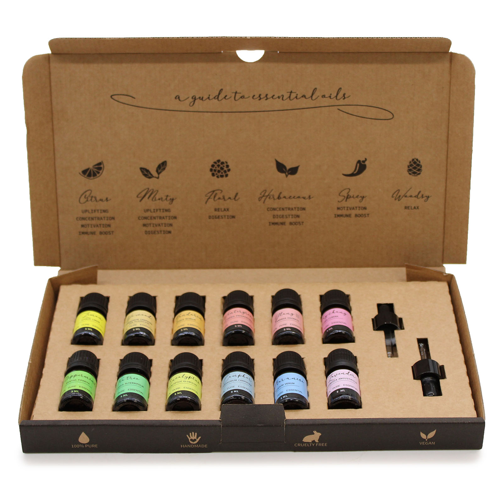 Aromatherapy Essential Oil Set - Starter Pack - Click Image to Close