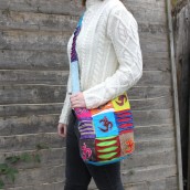 Ethnic Sling Bag - Sand Peace - Click Image to Close