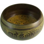 Extra Loud Singing Bowl - Five Buddhas - Click Image to Close