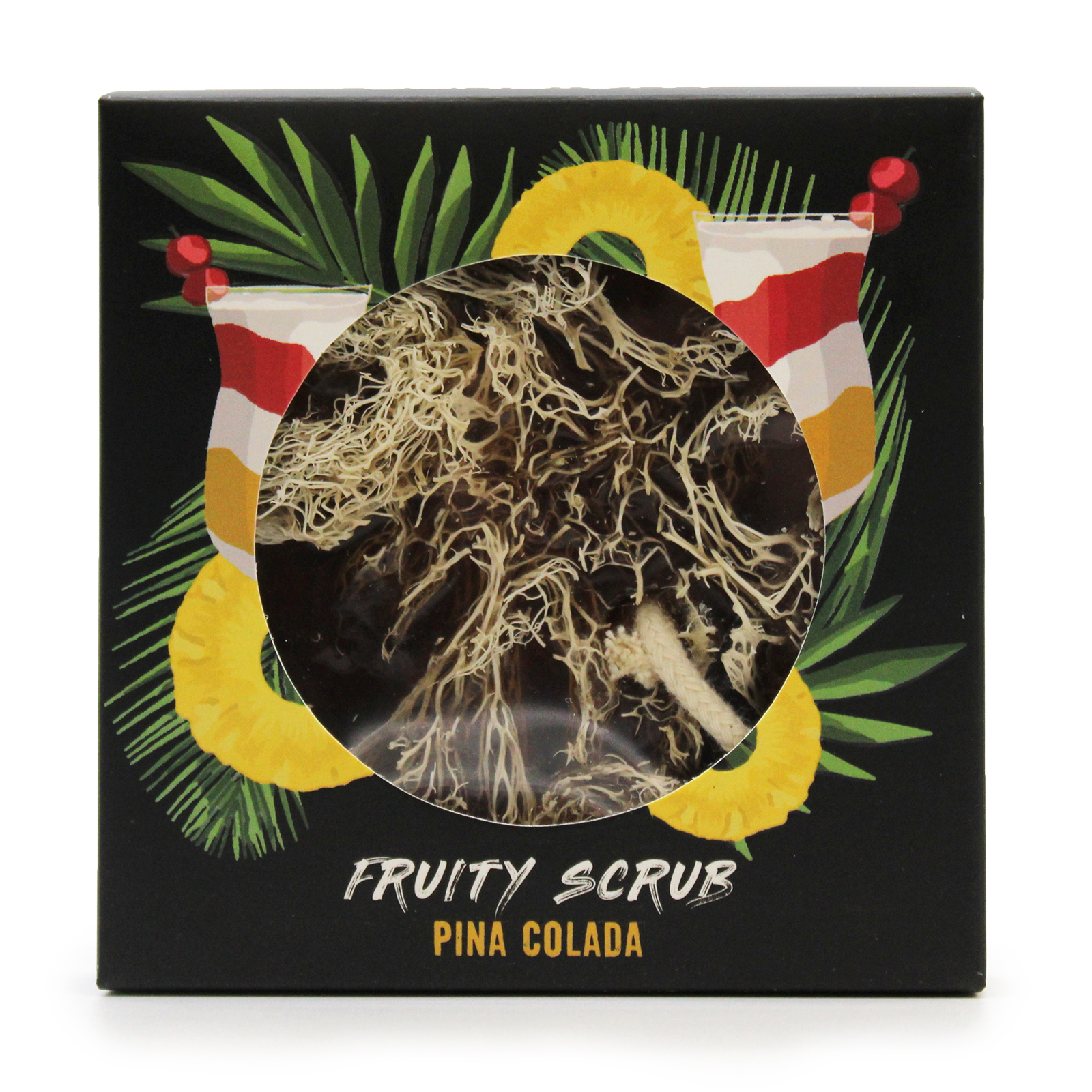 Fruity Scrub Soap on a Rope - Pina Colada - Click Image to Close