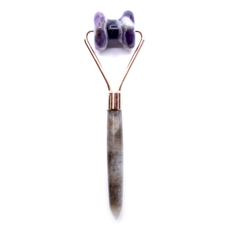 Gemstone Jawline Roller - Amethyst - Click Image to Close