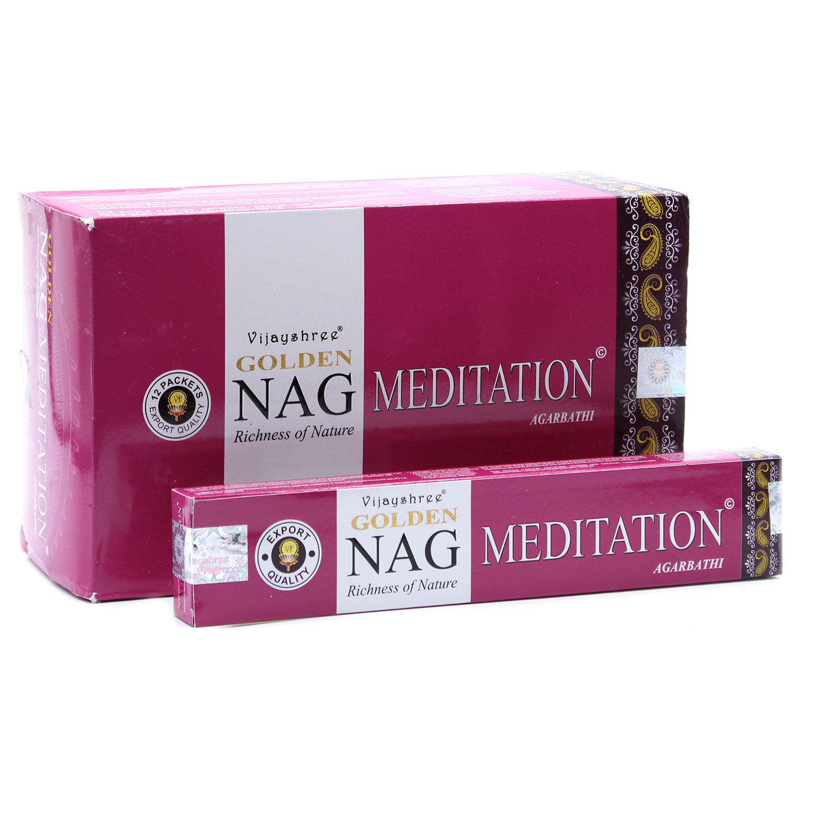 3 x Packs 15g Golden Nag - Meditation Incense - Click Image to Close