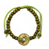 Good Luck Feng Shui Bracelet - Lime Green - Click Image to Close