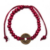Good Luck Feng Shui Bracelet - Red - Click Image to Close