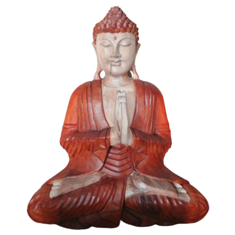Hand Carved Buddha Statue - 40cm Welcome - Click Image to Close