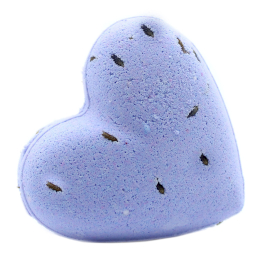 5 x Love Heart Bath Bomb 70g - French Lavender - Click Image to Close