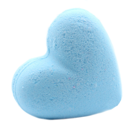 5 x Love Heart Bath Bomb 70g - Baby Powder - Click Image to Close