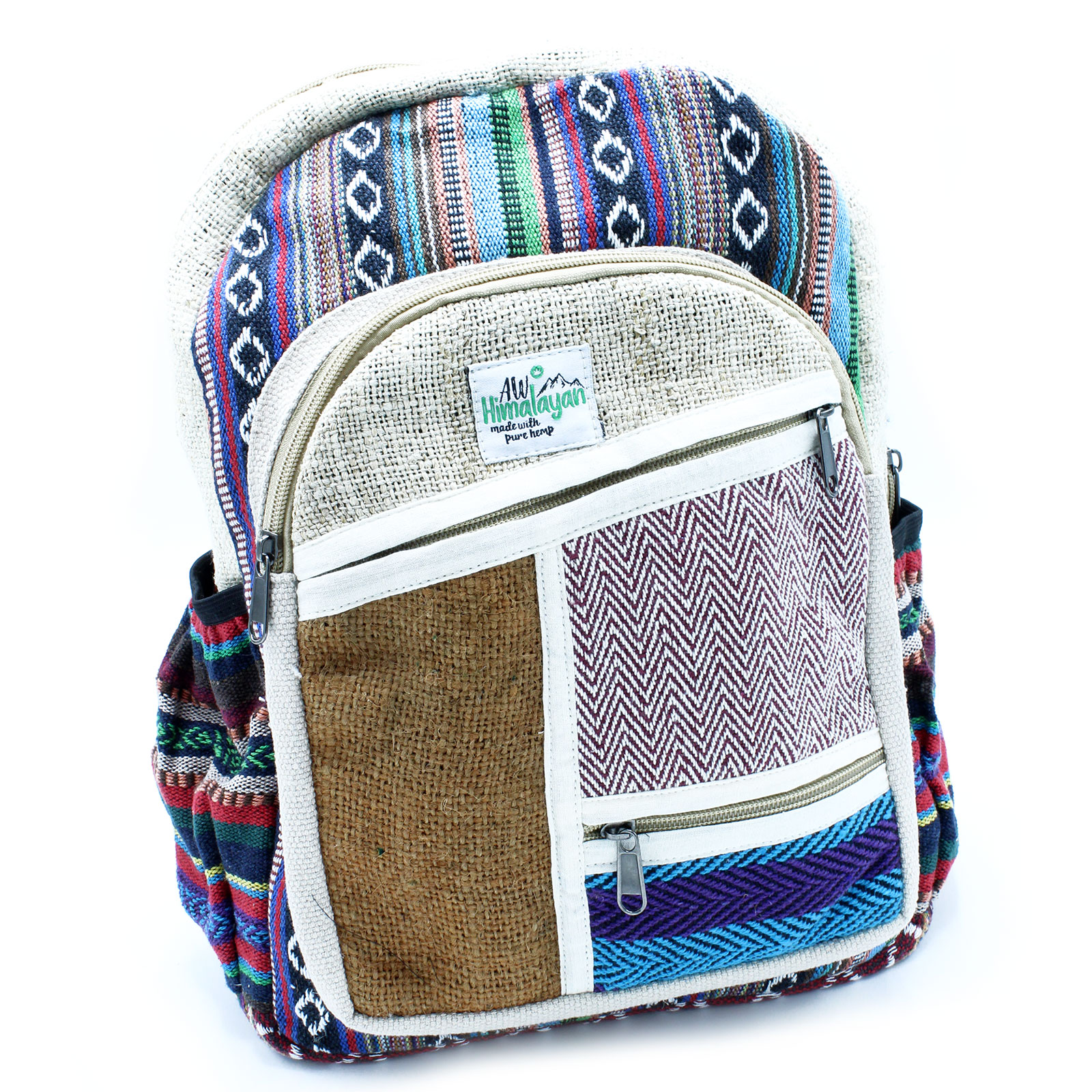 Small Backpack - Zig Zag Zips Style - Click Image to Close