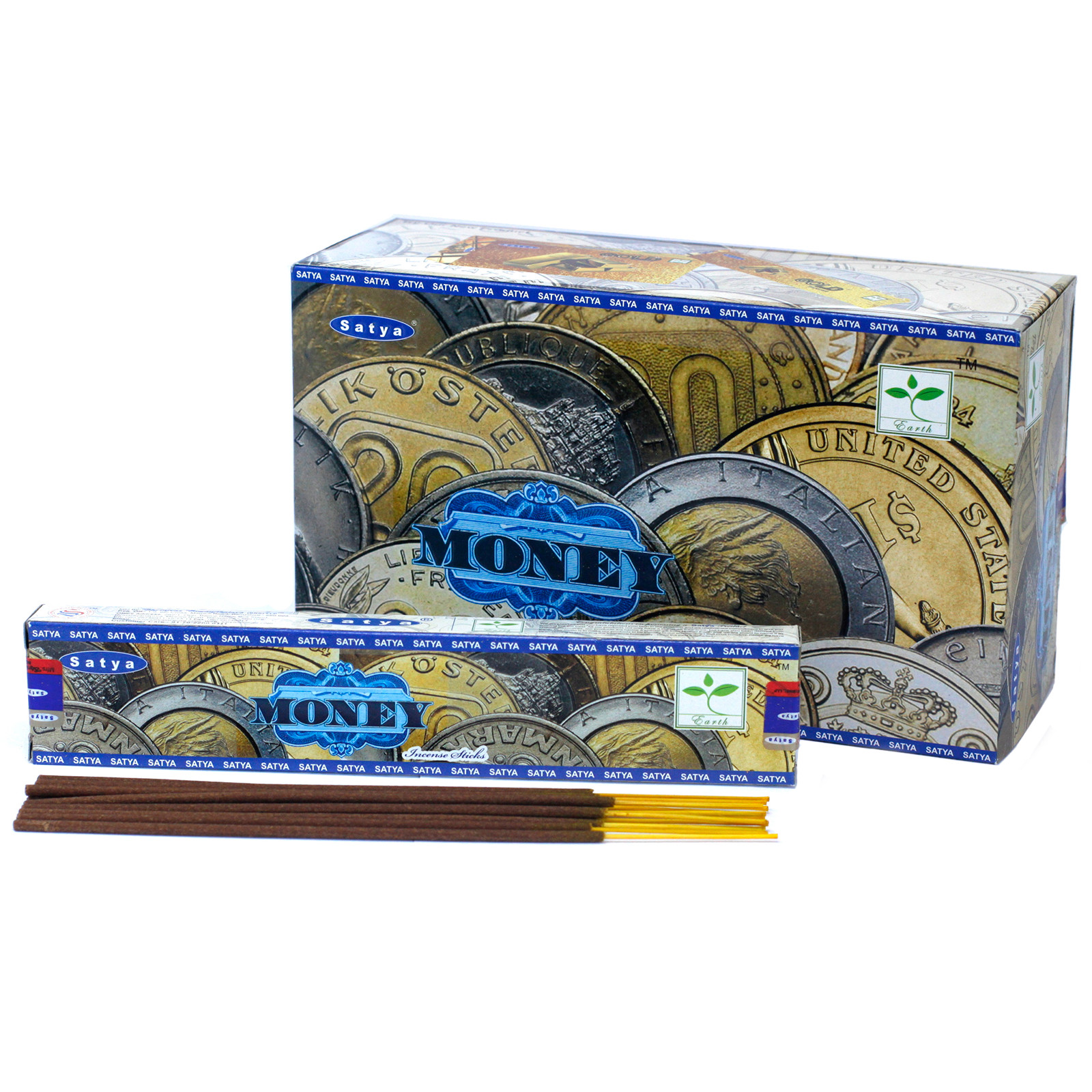 3 x 15g Packs Satya Incense Sticks - Money - Click Image to Close