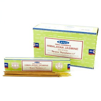 3 x 15g Packs Satya Incense Sticks - Himalayan Jasmine - Click Image to Close