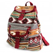 Jacquard Backpack - Chocolate - Click Image to Close