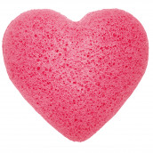 Japanese Konjac Sponge - Heart - Rose - Click Image to Close