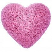 Japanese Konjac Sponge - Heart - Lavender - Click Image to Close