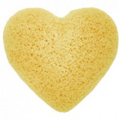 Japanese Konjac Sponge - Heart - Peach - Click Image to Close