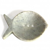 Large Soapstone Dish - Fish - Click Image to Close