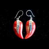 Mangos Coral Earrings - Click Image to Close