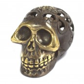 Vintage Brass Skull - Medium - Click Image to Close