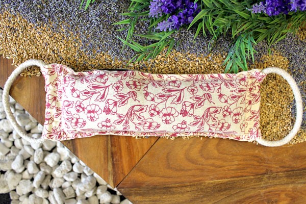 Natural Cotton Wheat Bag - Purple - Click Image to Close