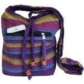Nepal Sling Bag - Wild Flowers - Click Image to Close