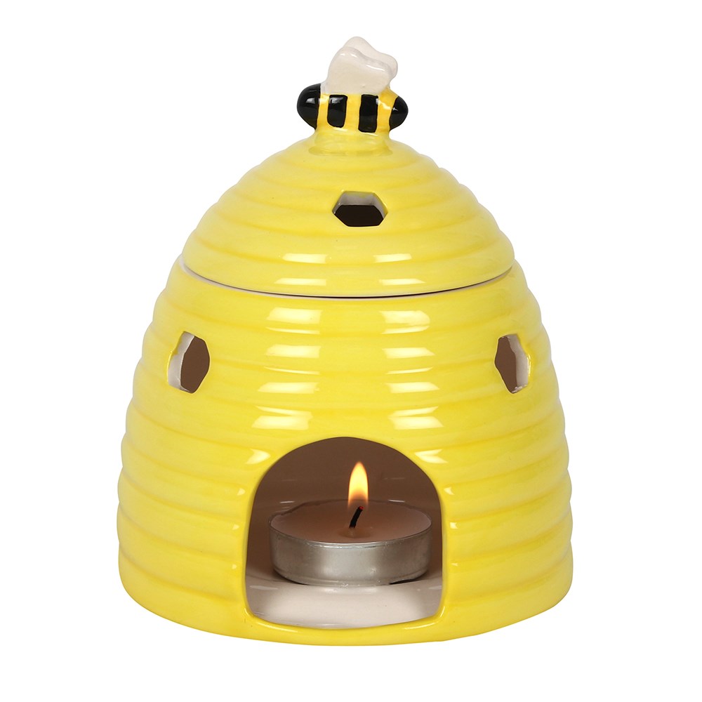 Yellow Beehive Oil Burner - Click Image to Close