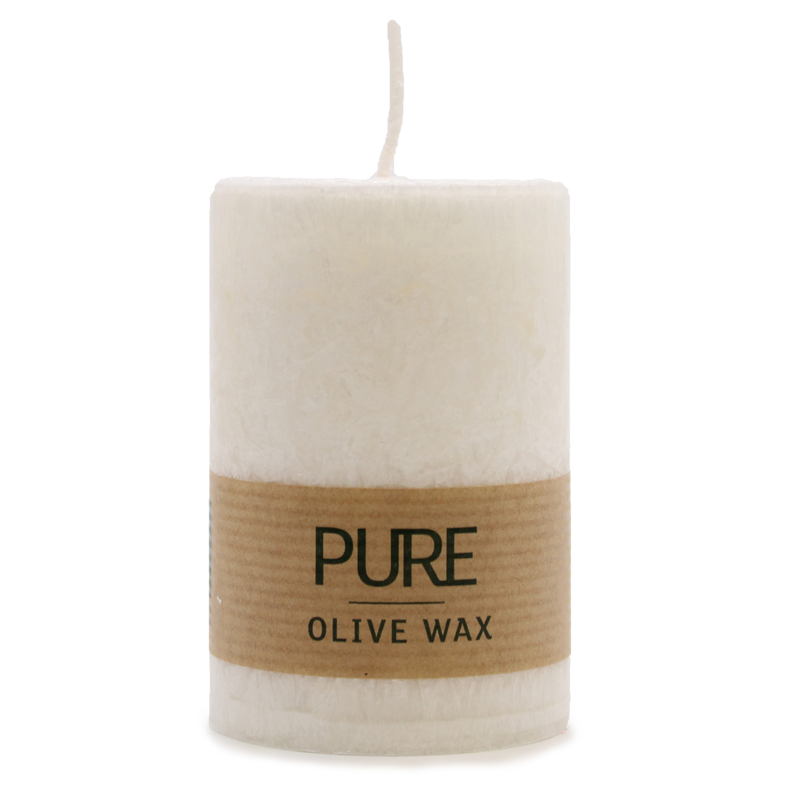 Pure Olive Wax Candle 90 x 60 - White - Click Image to Close