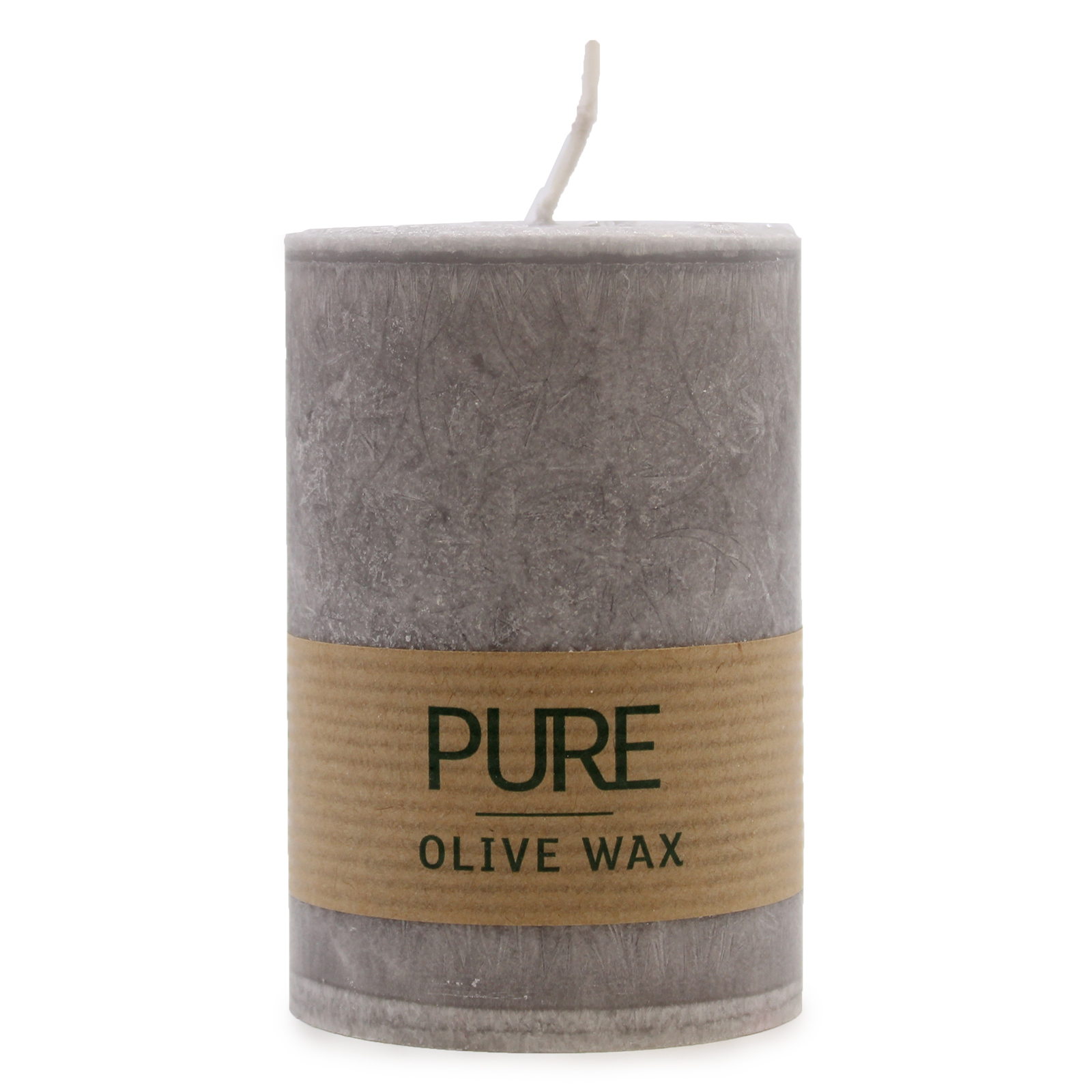 Pure Olive Wax Candle 90 x 60 - Grey - Click Image to Close