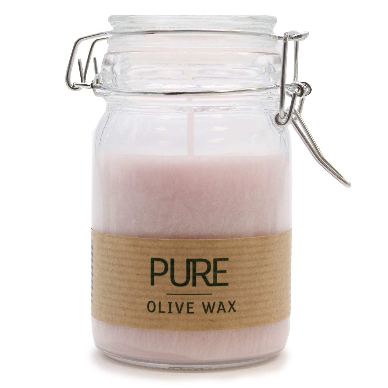 Pure Olive Wax Jar Candle 120 x 70 - Antique Rose - Click Image to Close