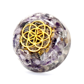 Orgonite Desk Power Pack - Amethyst Dome - Click Image to Close