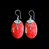 Oval Decor Earrings - Click Image to Close