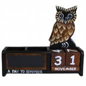 Day to Remember Pen Holder - Brown Owl - Click Image to Close