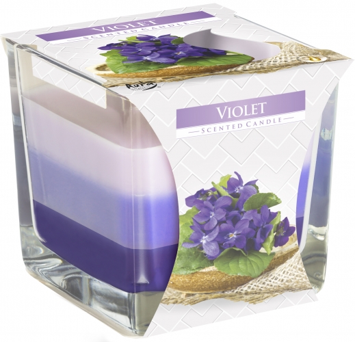 Rainbow Jar Candle - Violet - Click Image to Close