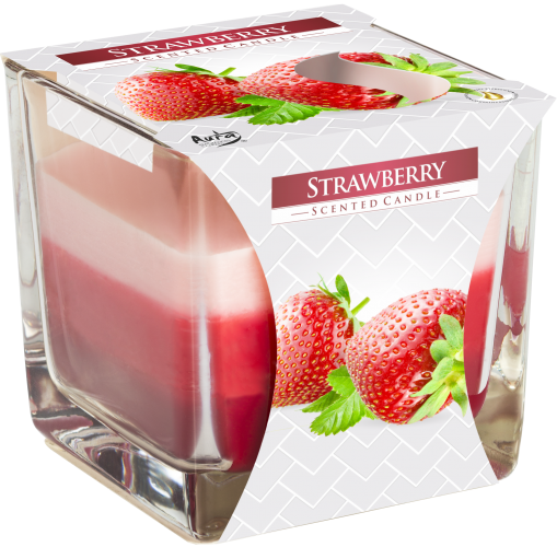 Rainbow Jar Candle - Strawberry - Click Image to Close
