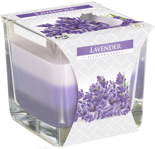 Rainbow Jar Candle - Lavender - Click Image to Close