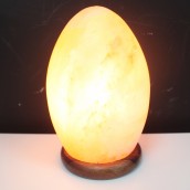 Salt Lamp Egg - Wooden Base - Click Image to Close