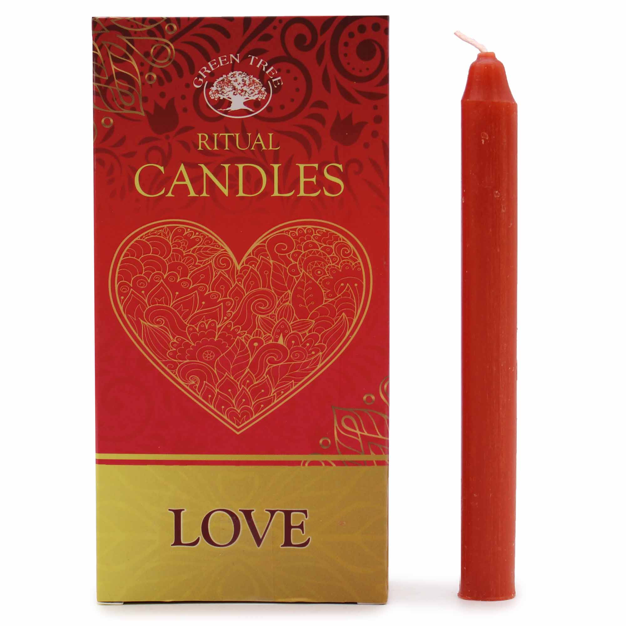Set of 10 Spell Candles - Love - Click Image to Close