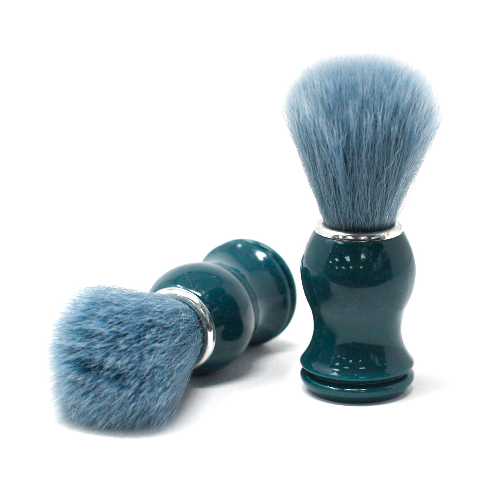 Posh Shaving Brush - Blue - Click Image to Close