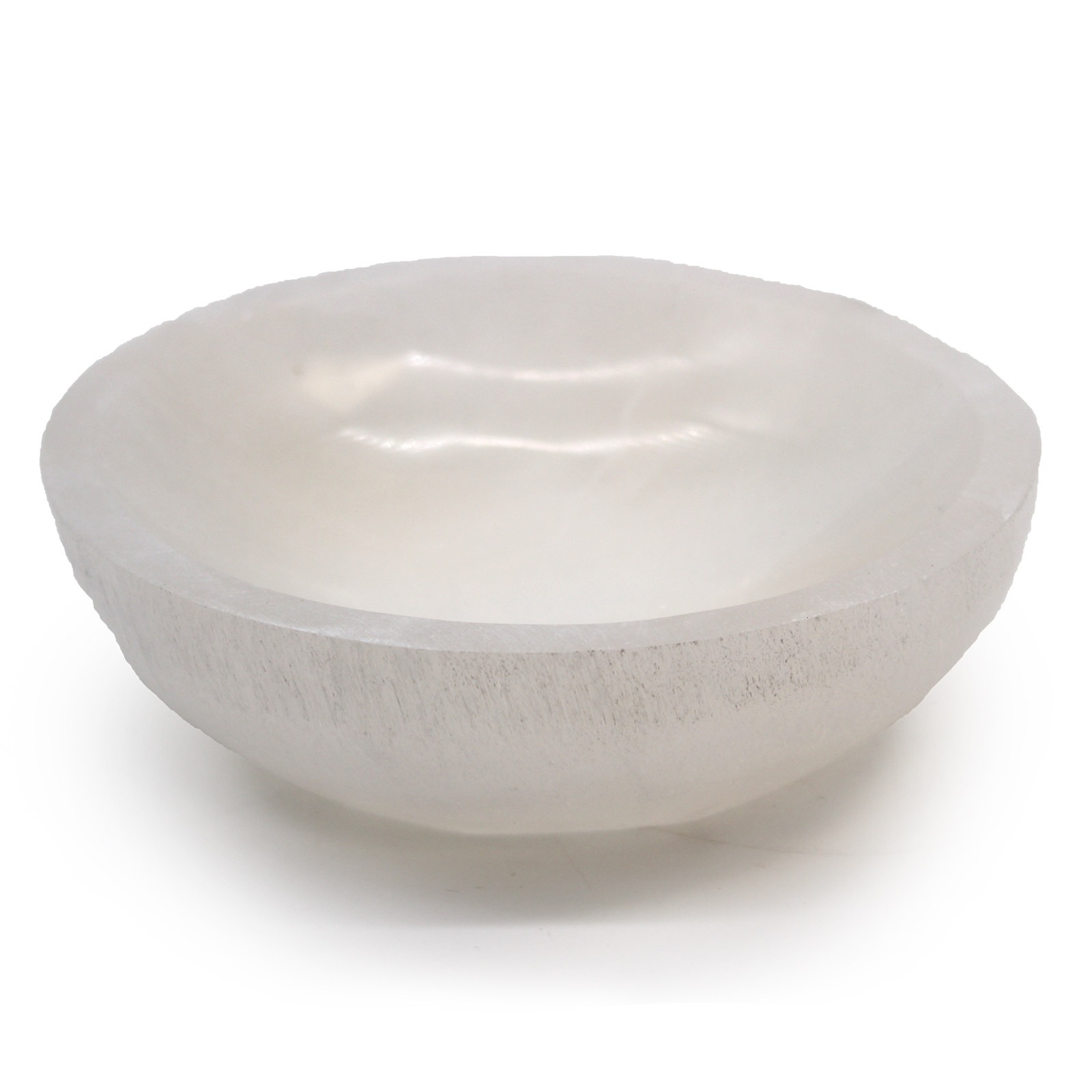 Selenite Round Bowl - 15cm - Click Image to Close